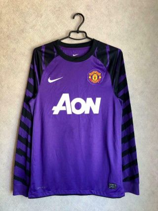 Manchester United 2010 - 2011 Nike Goalkeeper Football Shirt Jersey Purple