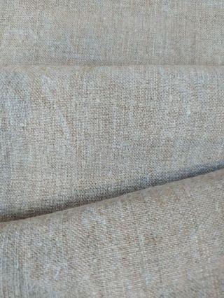 3 Yards Antique Linen Old Vintage Flax Handwoven Homespun Rustic Fabric