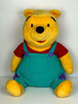 Vintage Mattel Arcotoys Disney’s Winnie The Pooh 28” Talking Plush - Euc