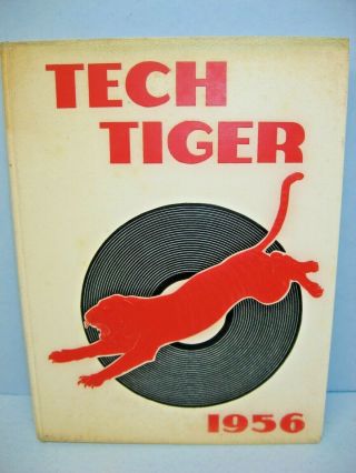 1956 Tech Tiger,  Technical High School,  Springfield,  Massachusetts Yearbook