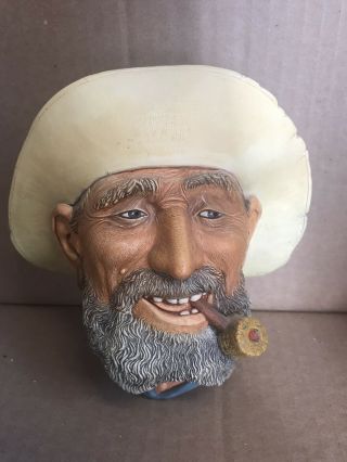 Vintage Bossons “old Timer " Chalk Ware Head