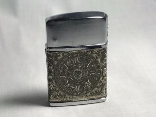 Vintage Hestia Flip Top Butane Lighter With Design " Mexico "