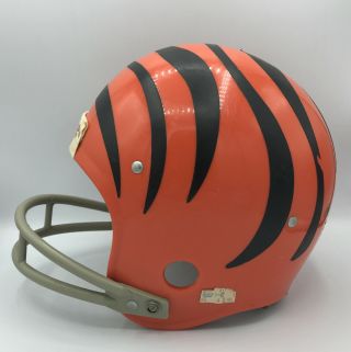 Vintage Rawlings Cincinnati Bengals NFL 2 Bar Football Helmet Youth Large HNFL - N 2