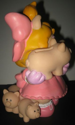 Vintage 1989 Illco Jim Henson ' s Muppet Babies Miss Piggy Bank 9 