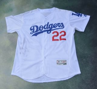 Majestic Mlb Los Angeles Dodgers Clayton Kershaw 22 Jersey Size 40.