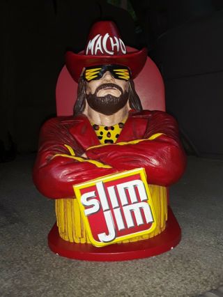 Macho Man Slim Jim Counter Display