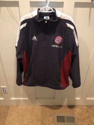 Adidas Fc Bayern Munich Men’s L Soccer Football Climawarm Vintage Fleece Opel