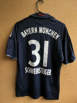 Bayern Munich Away Football Shirt 2008 - 2010 31 Jersey Schweinsteiger Size S