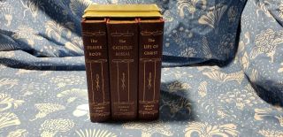 Catholic Press 3 Book Set Prayer Book The Life Of Christ & The Missal 1954