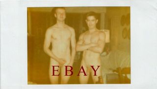 Three Polaroid Photos Of Nude Gay Model " Slavio And Friend " 2004
