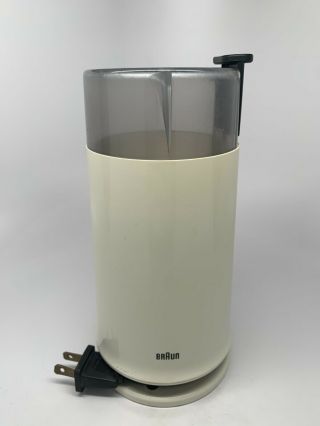 Vintage Braun Electric Coffee Mill Grinder Model Ksm2 Type 4041