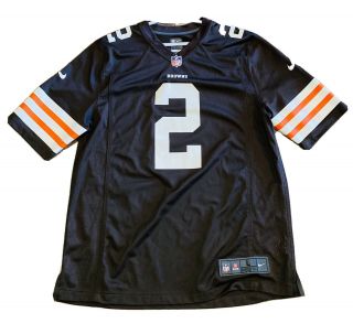 Johnny Manziel 2 Cleveland Browns Nike Nfl Football Jersey Size Large