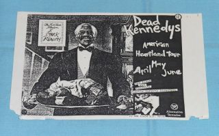 Vintage Dead Kennedys Handbill Flyer American Heartland Tour