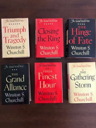 6 Ww 2 Books By Winston S Churchill Printed 1948 - 53