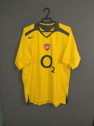 Arsenal Jersey 2005 2006 Away Xl Shirt Mens Football Soccer Trikot Nike Ig93