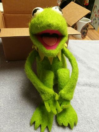 Vintage 1976 Kermit The Frog 850 Jim Henson Muppet Fisher Price Plush Toy Doll