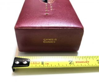 Vintage PRINCESS GARDNER Leather Cigarette Case With Locking Flip Top Lid 3