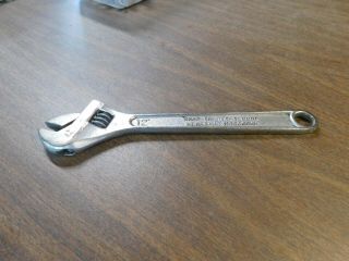 Vintage Snap On 12 Adjustable Wrench Blue Point