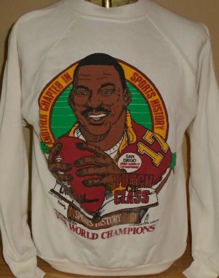 Vintage 1988 Washington Redskins Doug Williams Sweatshirt Size Large
