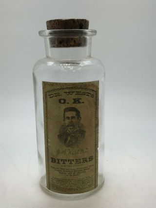 Rare Vintage Bottle - Dr.  West 