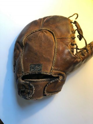 Vintage Rare James W Brine Co Baseball Glove Boston Mass 1st Base Mitt