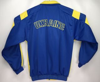 Ukraine National Team Men’s Medium Jacket Jersey Soccer Football Blue Yellow