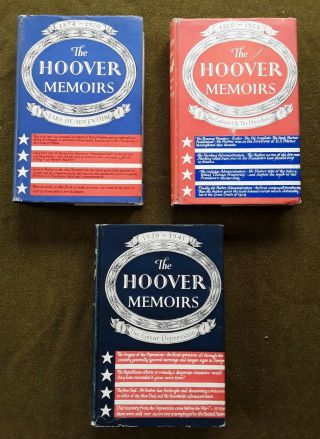 The Memoirs Of Herbert Hoover 1952 - 53 (3 Vols),  Hollis & Carter (london)