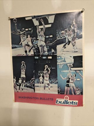 Vintage Washington Bullets Nba Basketball Late 70s Hayes Unseld Etc