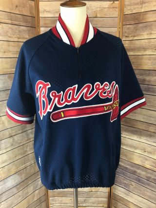 Vintage Atlanta Braves Embroidered Design Major League Baseball Jersey Top Siz L