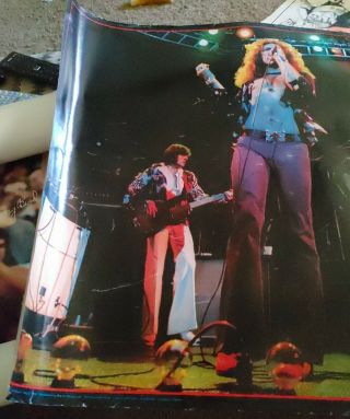 Vintage 1976 Led Zeppelin Rock Poster Big O Poster Printed In England