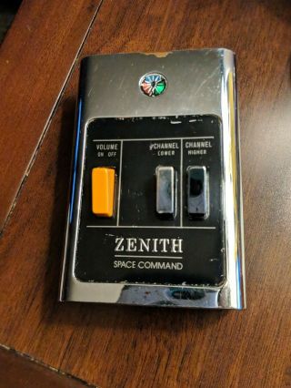 Zenith Space Command Tv Remote Control Transmitter Vintage 3 Button