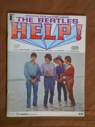 The Beatles Help Vintage 1965 Hansen Film Songbook U.  S.  Souvenir Album Rare