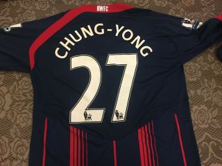 Lee Chung Yong Long Sleeved Bolton Wanderers Football Soccer Shirt Jersey Korea