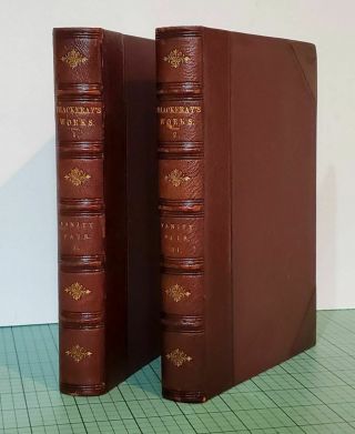 Thackeray – Vanity Fair – 1888 Fine Binding 2 Vols Complete - Illustrated