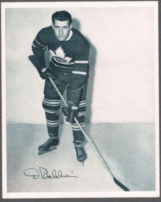 1945 - 54 Quaker Oats Photo Toronto Maple Leafs 3 Doug Baldwin/home Still