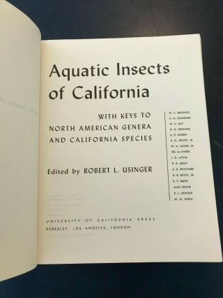 " Aquatic Insects Of California Keys North American Genera " Entomology Water Cse