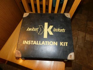 Vintage Kwikset Lock Set Installation Kit