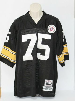 Pittsburgh Steelers Mean Joe Greene Mitchell & Ness Throw Back 1975 Sewn Jersey