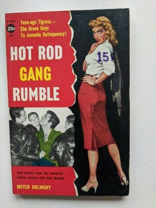 Hot Rod Gang Rumble Avon Movie Tie In 1957 Juvenile Delinquents