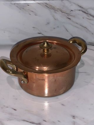 Vintage Mauviel Miniature Copper Pot - Made In France -