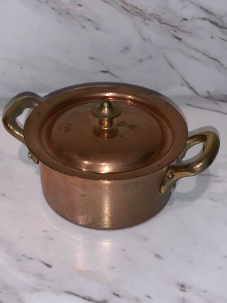 Vintage Mauviel Miniature COPPER Pot - Made In France - 2