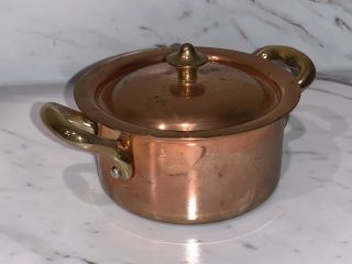 Vintage Mauviel Miniature COPPER Pot - Made In France - 3
