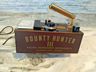 Pacific Northwest Vintage Bounty Hunter Iii Metal/mineral Detector Good