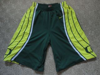 Authentic Nike Ncaa Oregon Ducks Team Game Basketball Shorts Jersey Size Large