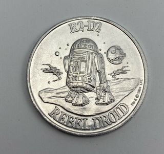 Vintage 1984 Star Wars Potf Power Of The Force R2 - D2 Rebel Droid Coin Last 17