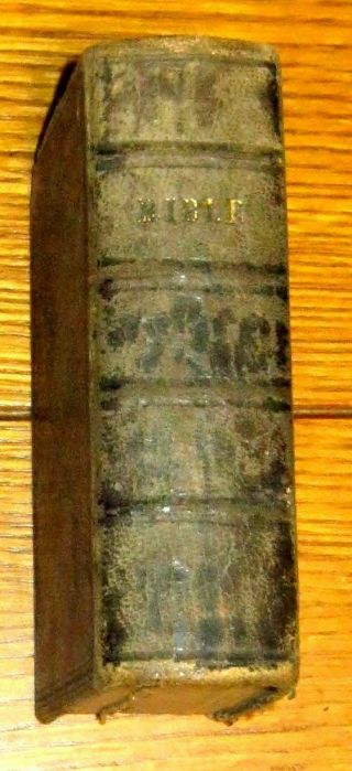 Holy Bible Containing The Old Testament And The 1841 Leather 1196 Pages