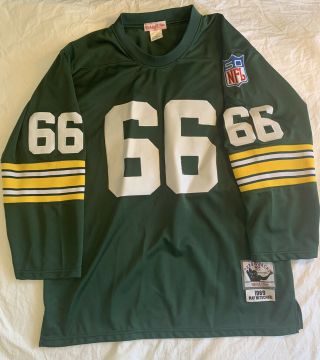 1969 Ray Nitschke Green Bay Packers Mitchell & Ness Throwback Jersey Size 50