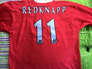1998 2000 Redknapp Liverpool Long Sleeve Football Soccer Shirt Jersey Xl