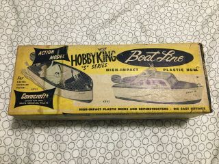 Vintage 1958 Cavacraft Hobby King " S " Series Boat Line Model Kit