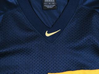 Michigan Wolverines Sewn Blue Nike Team Authentic NCAA Football 15 Mens Jersey 3